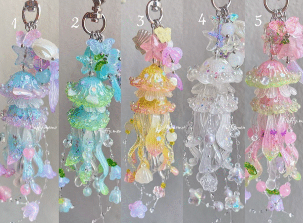 Jellyfish phone strap